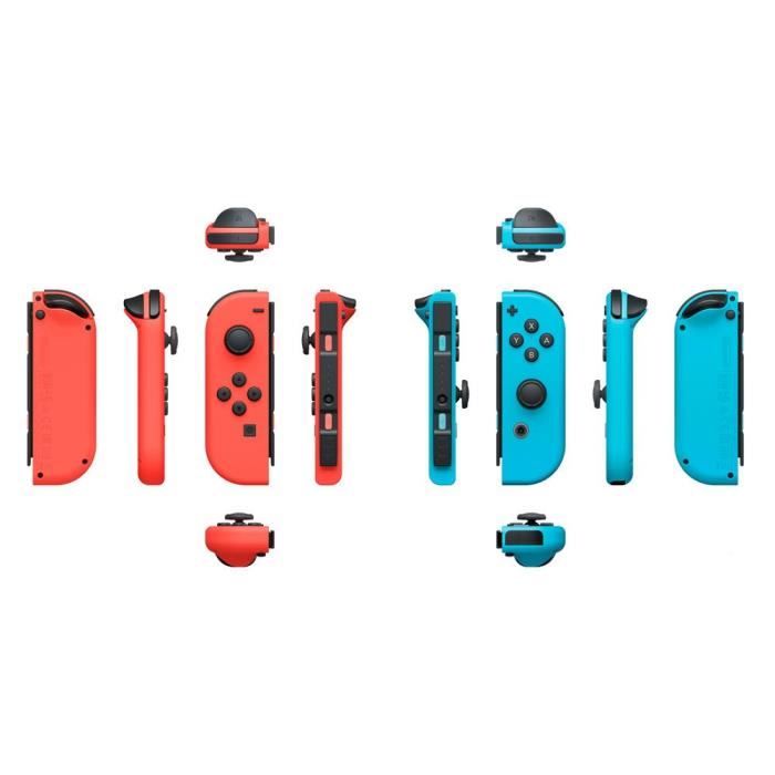 Paire de manettes Joy-Con Rouge Néon & Bleu Néon pour Nintendo Switch