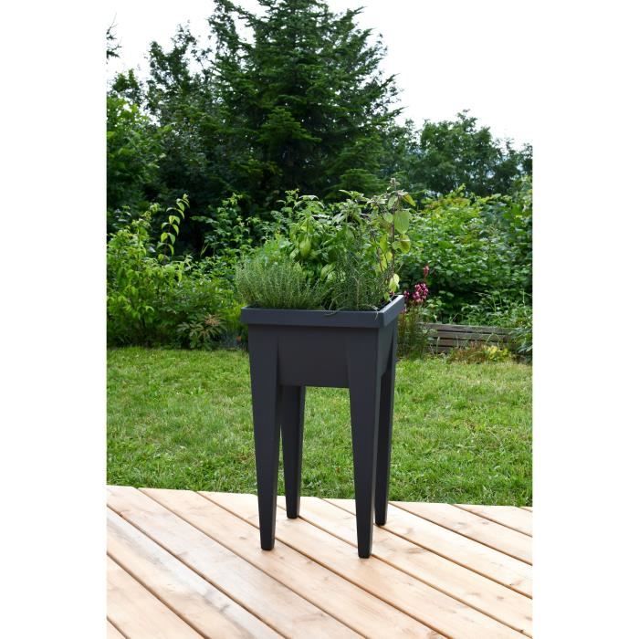 Espace Potager Vegétable EDA URBAN - 4 bouchons d'évacuation  - L38,5 x P38,5 x H68 cm