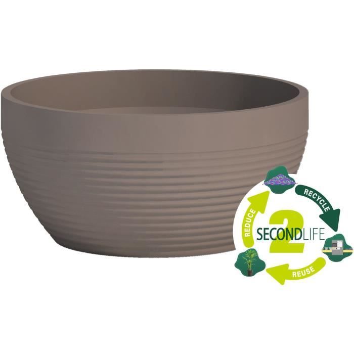 Coupe - GARDEN ID - Green Care Impact Taupe - 25 x 12 cm - Garanti 10ans - 100% recyclé - UV/gel résistant