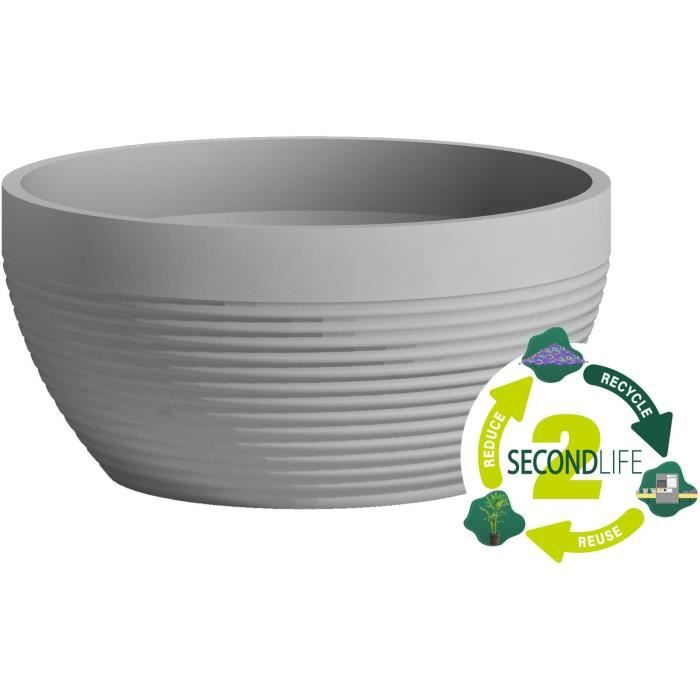 Coupe - GARDEN ID - Green Care Impact Bleu-Gris - 25 x 12 cm - Garanti 10ans - 100% recyclé - UV/gel résistant