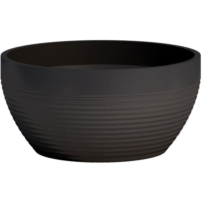 Coupe - GARDEN ID - Green Care Impact Noir-Anth - 25 x 12 cm - Garanti 10ans - 100% recyclé - UV/gel résistant