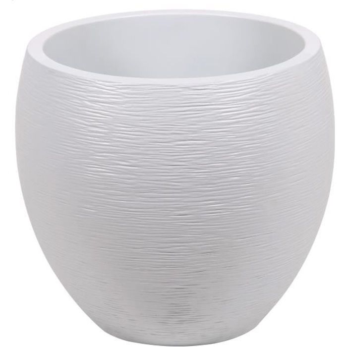 EDA Pot rond Graphit Ø50cm - Contenance 46L - Blanc cérusé