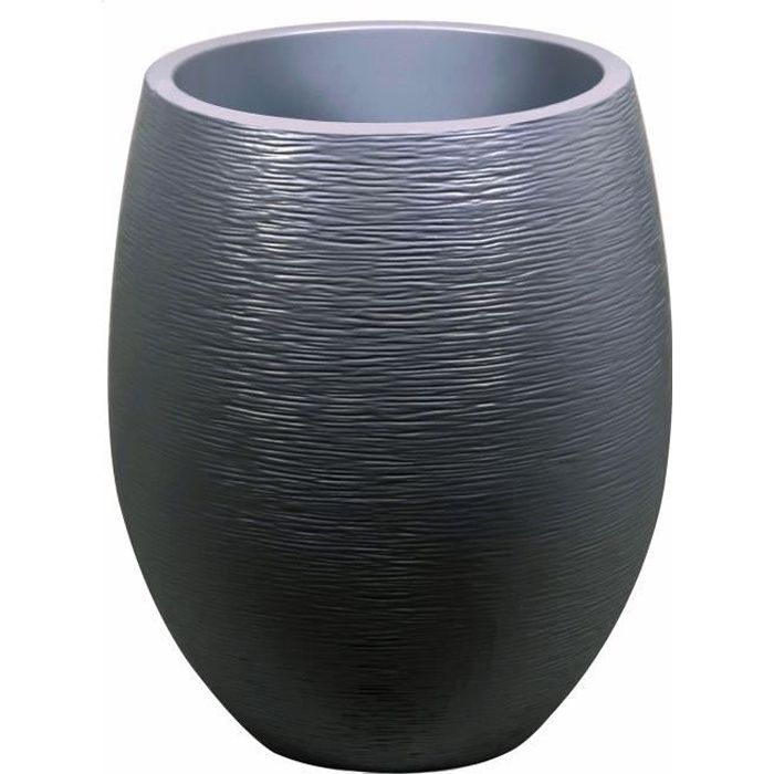 EDA Pot rond Graphit Ø50cm - Contenance 53L - Gris anthracite