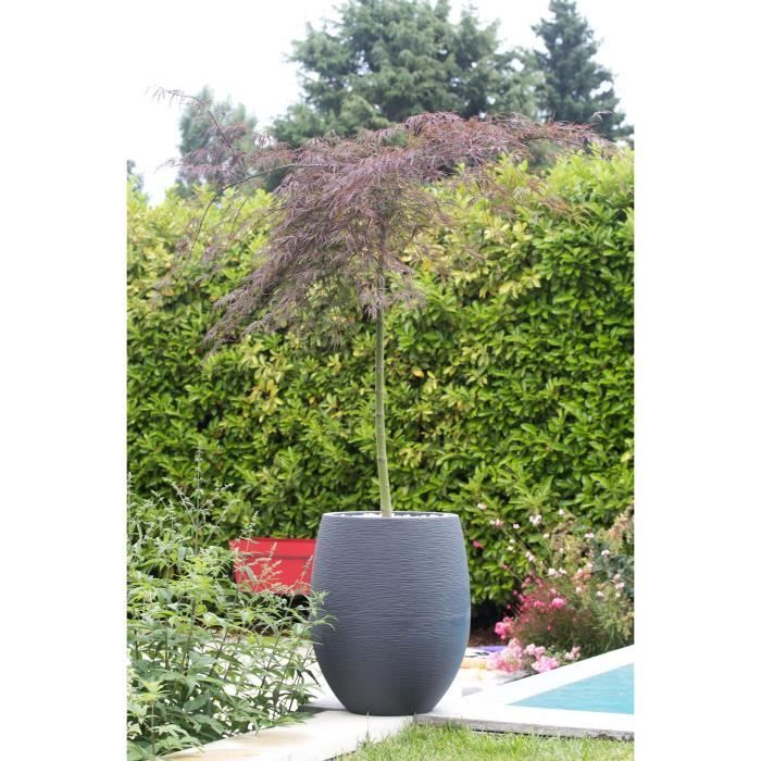 EDA Pot rond Graphit Ø50cm - Contenance 53L - Gris anthracite