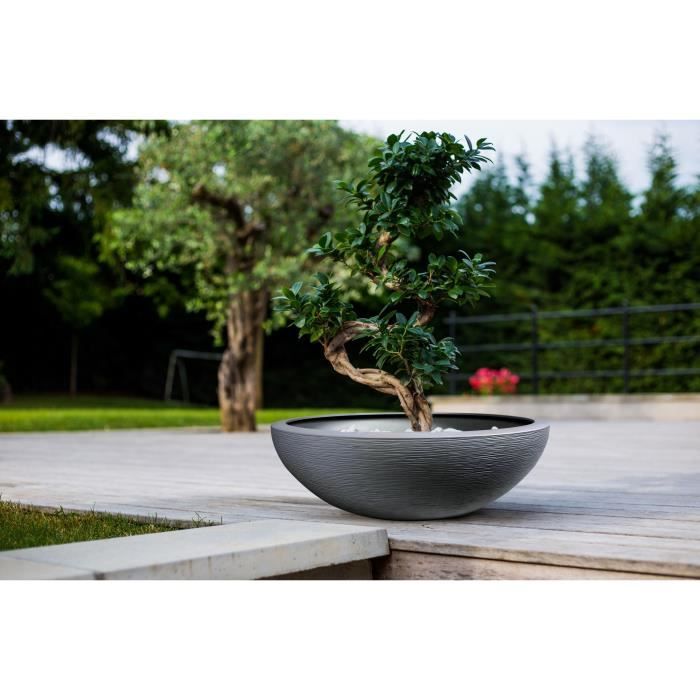 EDA Pot vasque Graphit Ø 59 cm - 39 L - Gris anthracite