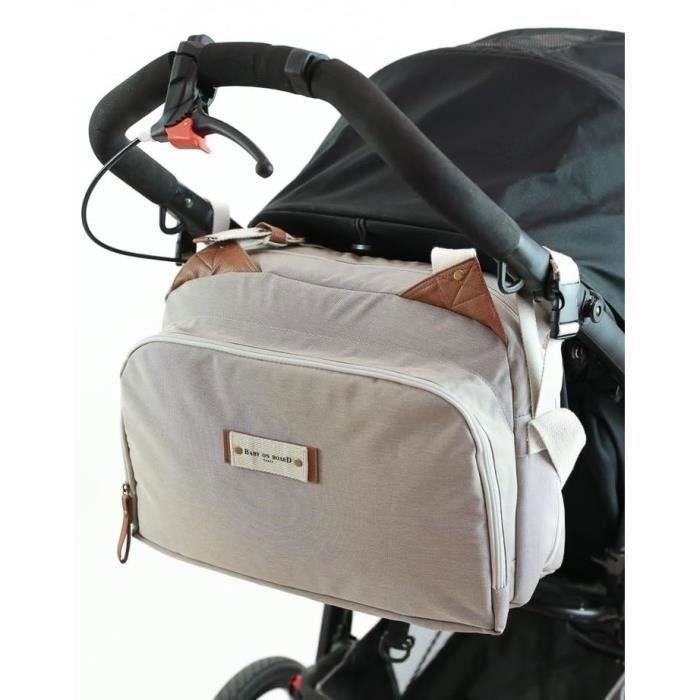 Sac a langer BABY ON BOARD TITOU GREIGE