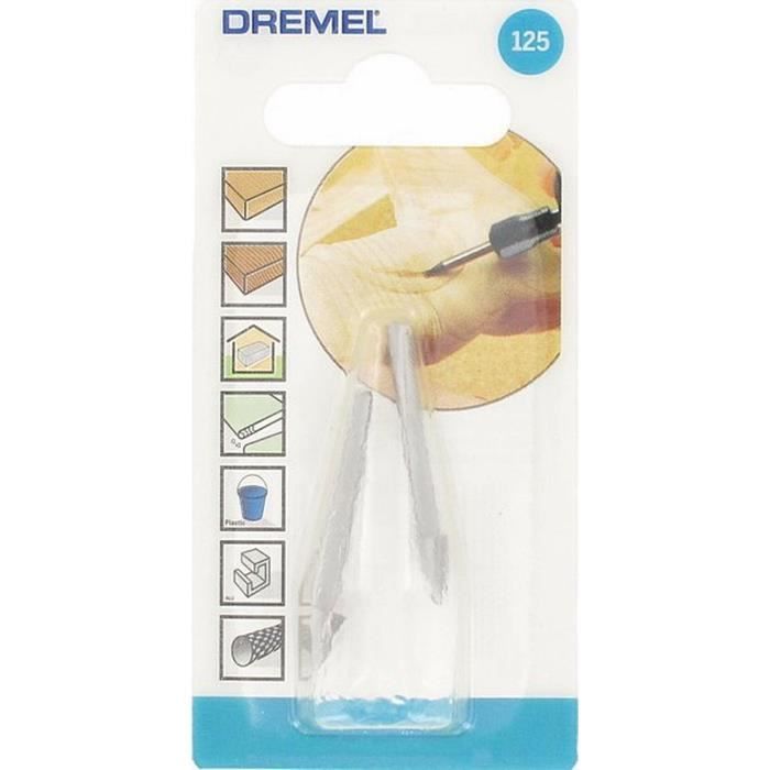 Fraises haute Vitesse - DREMEL - Lot de 2 (Acier, Ø 6,4mm, Sculpter et Graver)