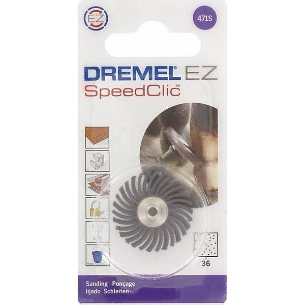 Brosse abrasive de précision DREMEL S471 - Diametre 25mm - Grain 36 - Pour Ponçage et Polissage