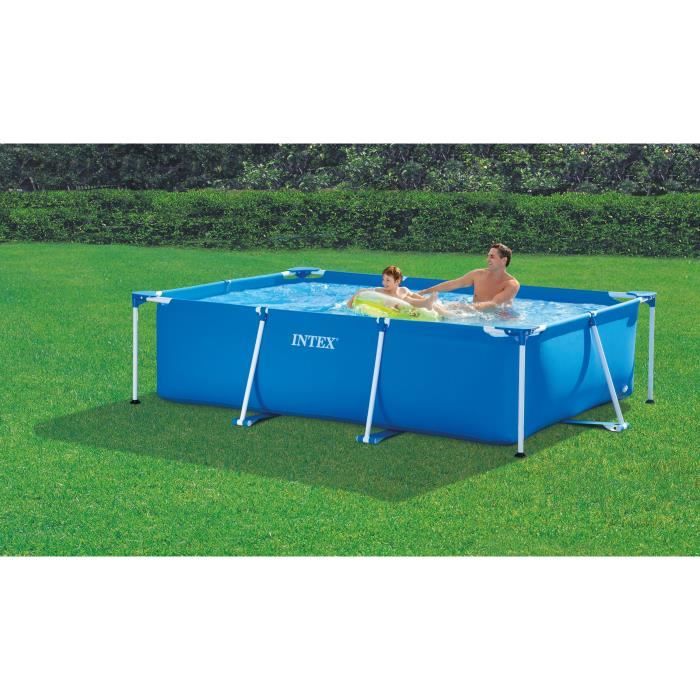 Kit Piscine hors sol tubulaire INTEX - Metal Frame - 300 x 200 x 75 cm - Rectangulaire (Livrée avec pompe et cartouche) - 28275FS