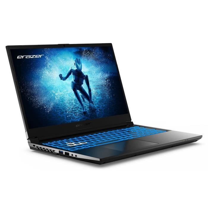 PC portable Gamer- ERAZER- Deputy P60i- 15,6 FHD 144Hz- Core i5-12450H- RAM 16Go- SSD 512Go- RTX 4060- AZERTY- Livré sans Windows