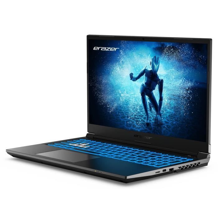 PC portable Gamer- ERAZER- Deputy P60i- 15,6 FHD 144Hz- Core i5-12450H- RAM 16Go- SSD 512Go- RTX 4060- AZERTY- Livré sans Windows