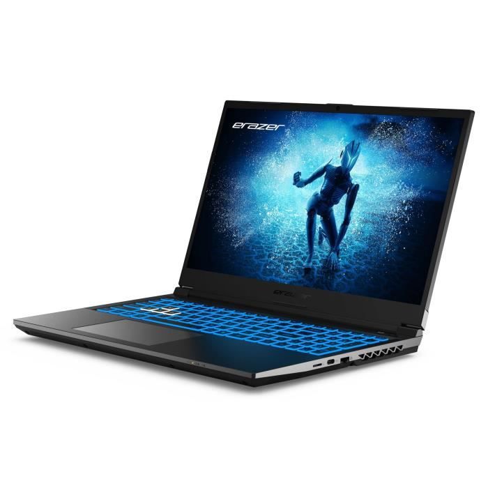 PC portable Gamer- ERAZER- Deputy P60i- 15,6 FHD 144Hz- Core i5-12450H- RAM 16Go- SSD 512Go- RTX 4060- AZERTY- Livré sans Windows