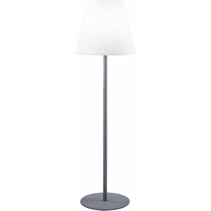 Lampadaire lumineux extérieur - LUMISKY - 150cm - Acier et polyéthylene - Blanc froid