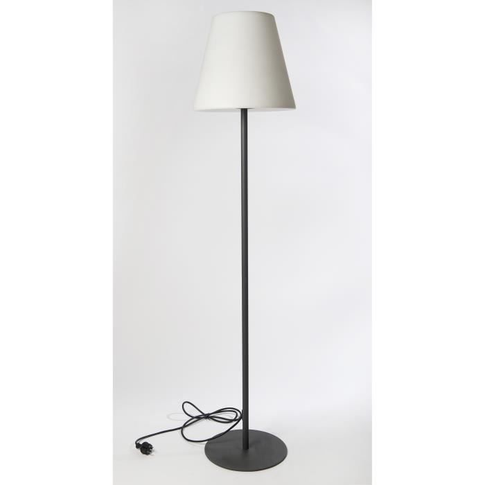 Lampadaire lumineux extérieur - LUMISKY - 150cm - Acier et polyéthylene - Blanc froid