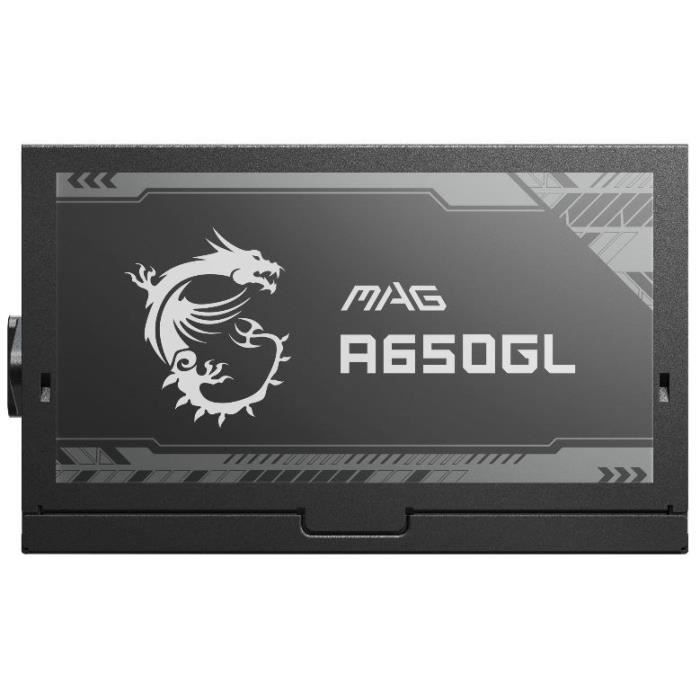 MSI Alimentation PC MAG A650GL PCIE5 - 650W 80+ Gold Modulaire