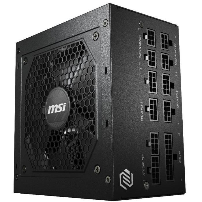 MSI Alimentation PC MAG A650GL PCIE5 - 650W 80+ Gold Modulaire