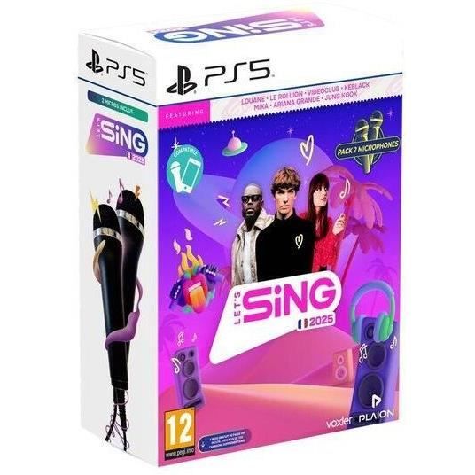 Let's Sing 2025 + 2 Micros - Jeu PS5