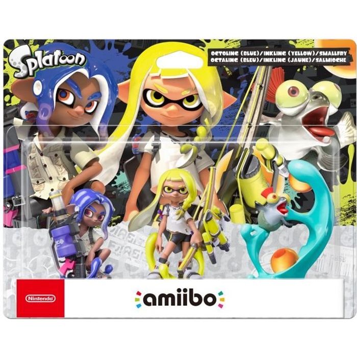 Figurine Amiibo - Octaling, Inkling & Salmioche - Collection Splatoon