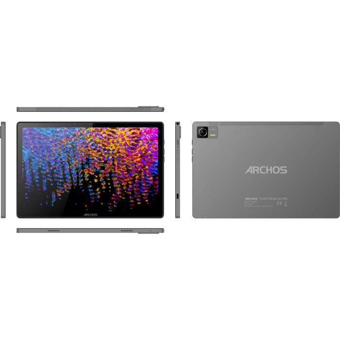 ARCHOS - T105 FHD 4G Ultra 4+128 - Ecran FHD 10,5 - Android 14 - RAM 4Go - Stockage 128 Go - Gris