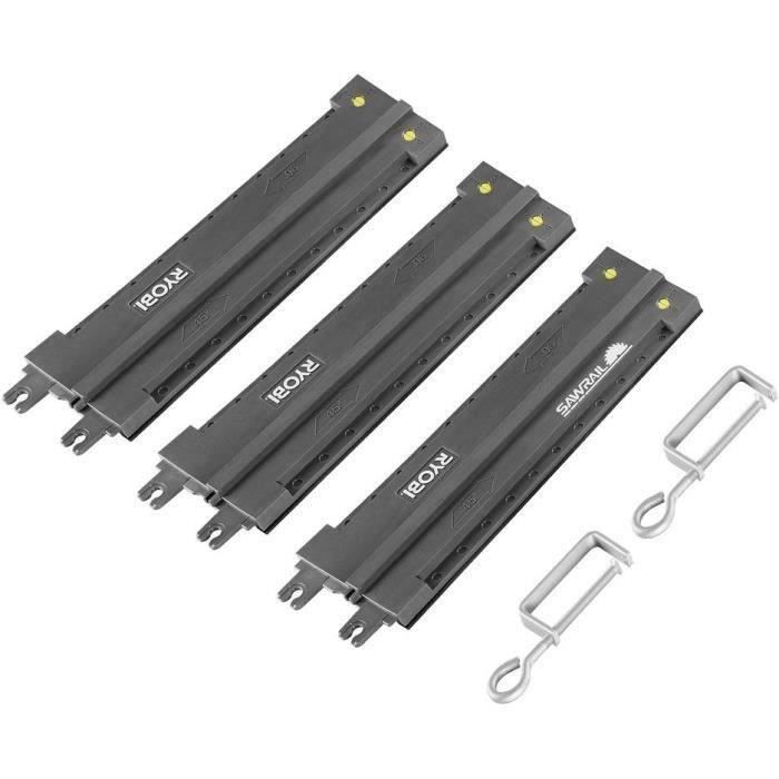 RYOBI - Rail de guidage 122 cm + 2 serre-joints pour scies circulaires RWS1250 / 1400 / 1600, RCS1400 / 1600 et R18CS7 - RAK03SR