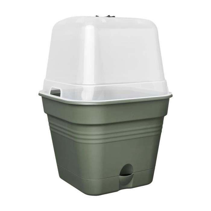 Pot de culture ELHO Green Basics Carré - Ø 35 - Plastique - 14 l - Vert