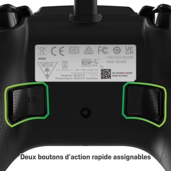 Manette de jeu filaire - TURTLE BEACH - REACT-R - Pixel - Xbox & Windows