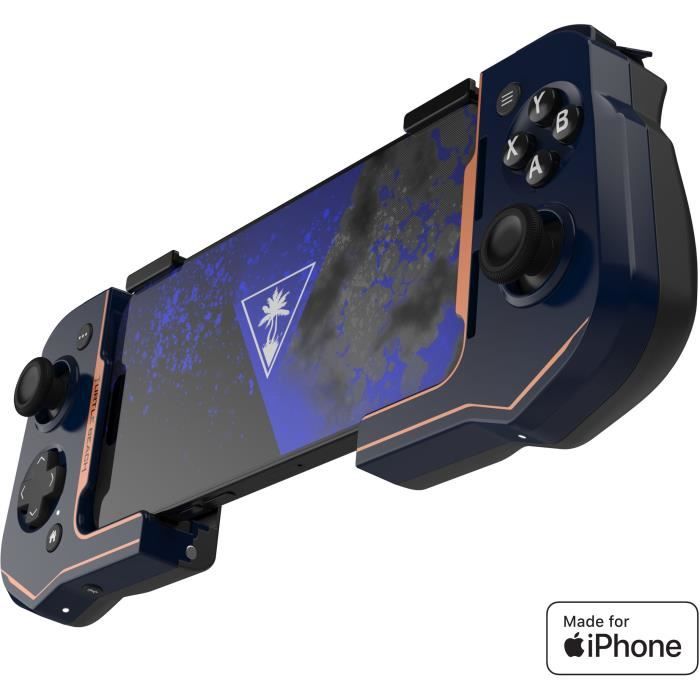 Manette de jeu sans fil - TURTLE BEACH - Atom - Bleu Cobalt - Pour mobile iOS