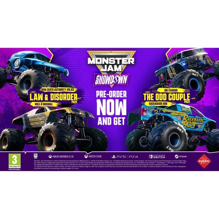 Monster Jam Showdown - Jeu PS4 - Day One Edition