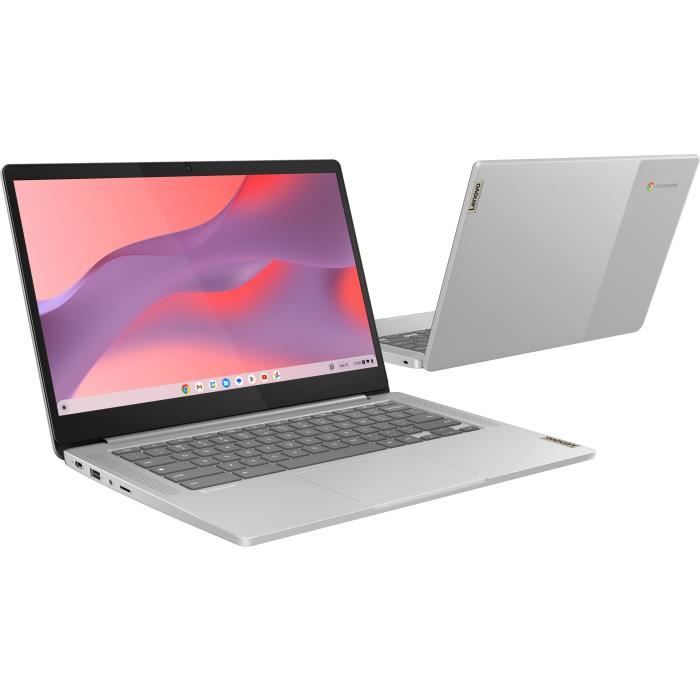 Ordinateur Chromebook Lenovo IdeaPad Slim 3 14M868| 14'' FHD - MT8186 - RAM 4 Go - Stockage 128 Go - Chrome OS - AZERTY