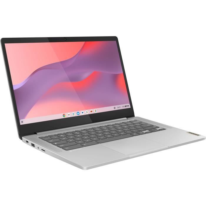 Ordinateur Chromebook Lenovo IdeaPad Slim 3 14M868| 14'' FHD - MT8186 - RAM 4 Go - Stockage 128 Go - Chrome OS - AZERTY