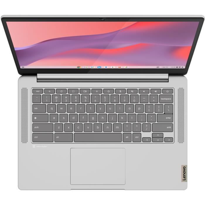 Ordinateur Chromebook Lenovo IdeaPad Slim 3 14M868| 14'' FHD - MT8186 - RAM 4 Go - Stockage 128 Go - Chrome OS - AZERTY