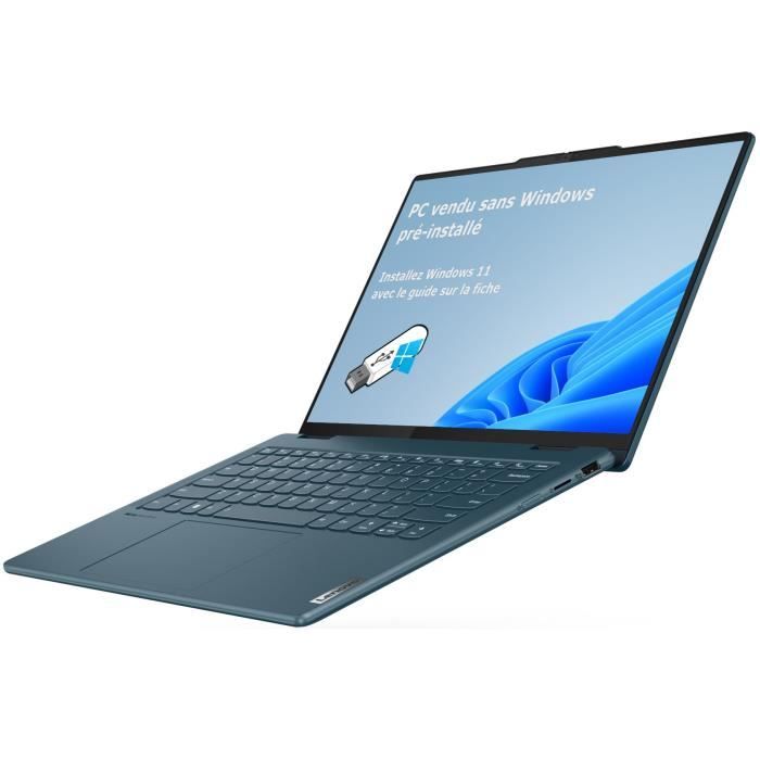 PC Portable LENOVO Yoga 7 2-en-1 14IML9 | 14 16:10 Tactile - Intel Ultra 5 125U - RAM 16Go - SSD 512Go - Sans Windows - AZERTY