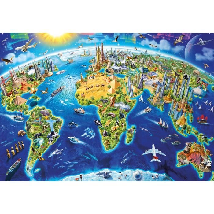 Puzzle Symboles du Monde 2000 pieces - EDUCA - Tableaux et peintures - Multicolore - Adulte