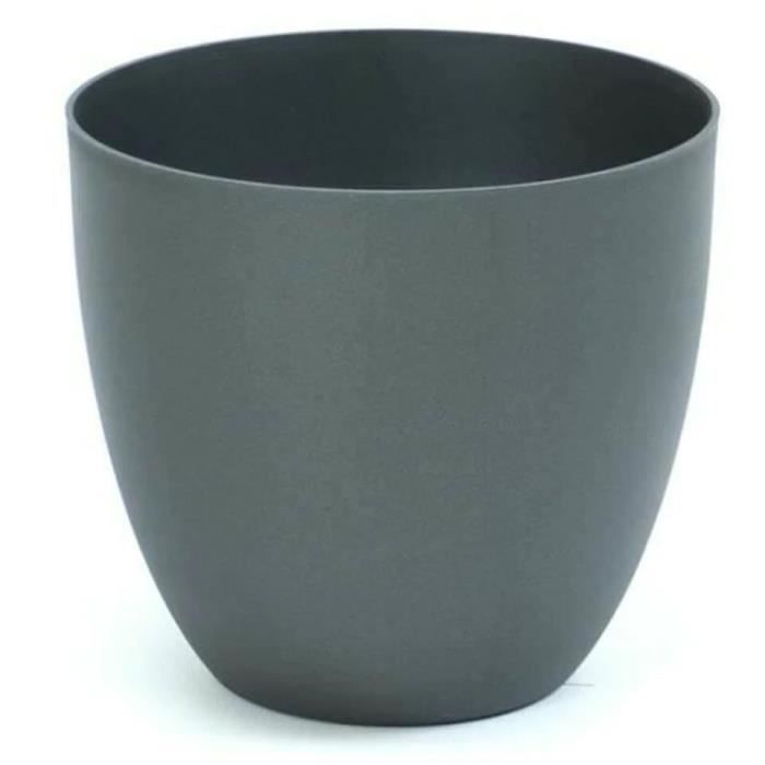 PLASTIKEN Bol Tes Cuenco - Ø38 x 33 cm - Gris anthracite