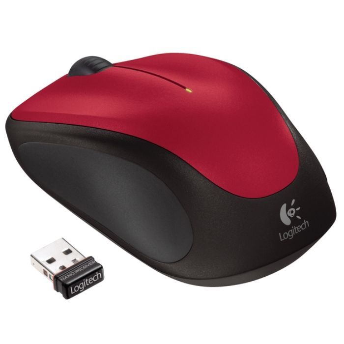 Souris - Sans fil - Logitech - M235 - Rouge