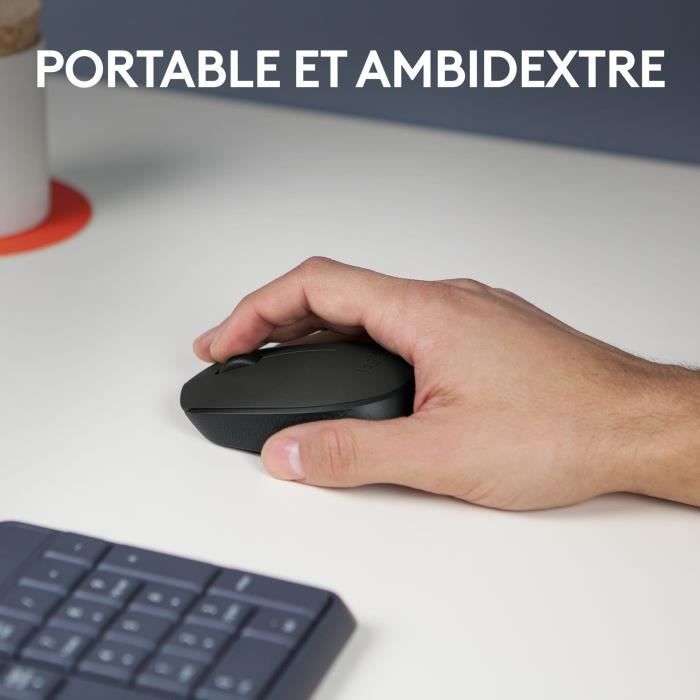 Souris - Sans Fil - Logitech - M171 - Ambidextre - Noir