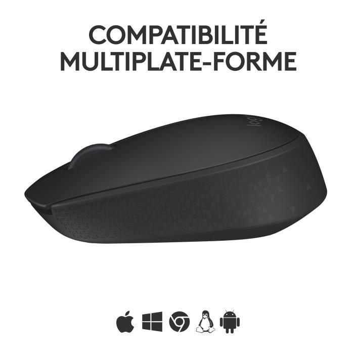 Souris - Sans Fil - Logitech - M171 - Ambidextre - Noir