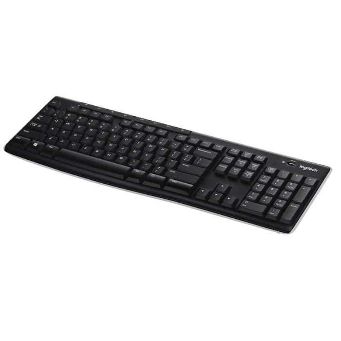 Clavier - Sans fil - Logitech - K270 - AZERTY - Noir