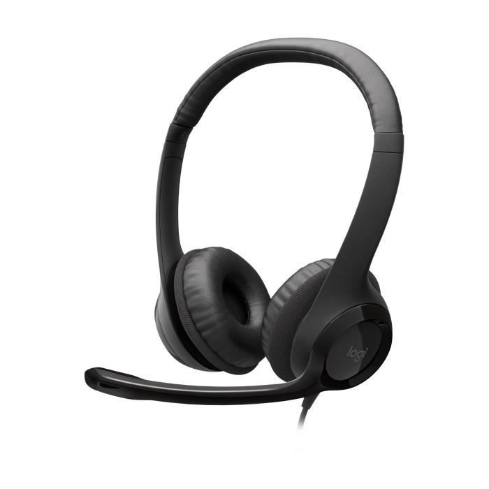 Casque - Filaire - Logitech - H390 - USB - Anti-parasite