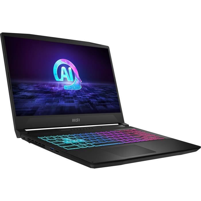 PC Portable Gamer -MSI -Katana A15 AI B8VG-484XFR -15,6 FHD 144Hz -Ryzen 7-8845HS -RAM 16Go -512Go SSD -RTX 4070 8Go -Sans Windows