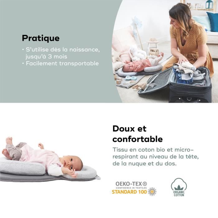 Babymoov Cosydream Original Smokey Support Morphologique, Réducteur Nouveau-Né 0 - 3 mois