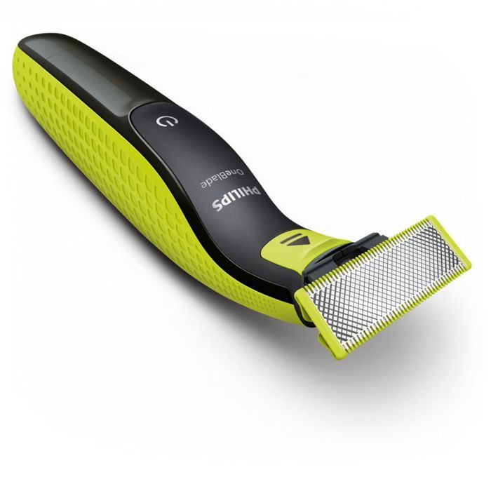 Tondeuse a barbe - PHILIPS - Oneblade QP2724/10 - 3 attaches (1 / 3 / 5 mm) incluses  sans fil rechargeable - Vert / Noir