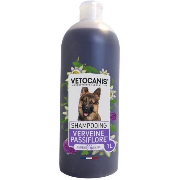 Shampoing - VETOCANIS - BIO000652 - Doux - Verveine Passiflore - Chien - 1L