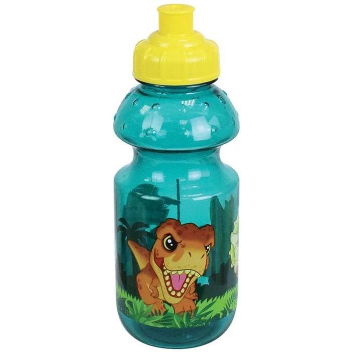 JURASSIC WORLD - Lot vaisselle pour enfant avec verre, assiette creuse, assiette, couverts, gourde et boite gouter