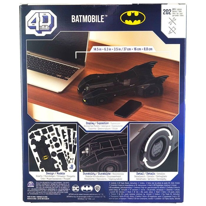 Puzzle 4D Build Batman Batmobile Modele 3D de voiture a assembler