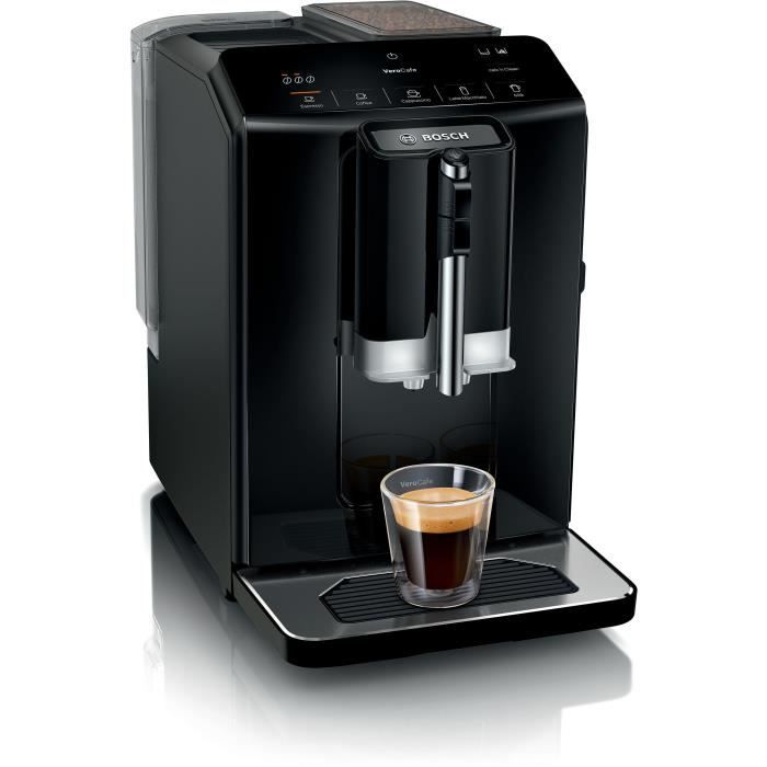 Machine a café broyeur expresso Verocup - BOSCH - TIE20119 Serie 2 - 1300 W - 250 g de grains - 1,4 L - Noir