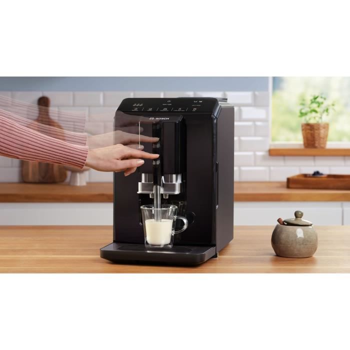 Machine a café broyeur expresso Verocup - BOSCH - TIE20119 Serie 2 - 1300 W - 250 g de grains - 1,4 L - Noir