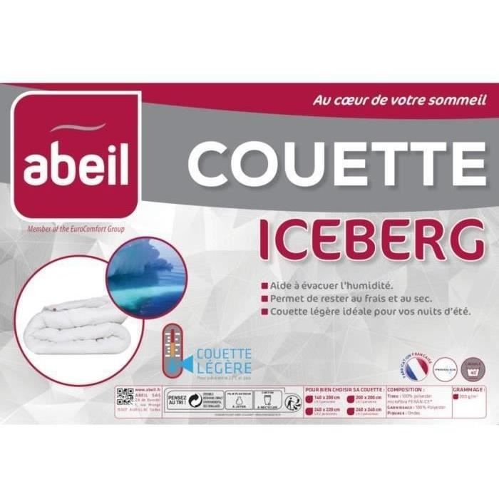 ABEIL Couette légere 200gr/m² ICEBERG 220x240cm