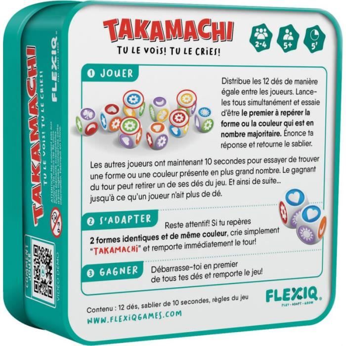 Asmodee - Takamachi - Jeu de dés - Observation et rapidité - Moins de 30 min - Des 5ans