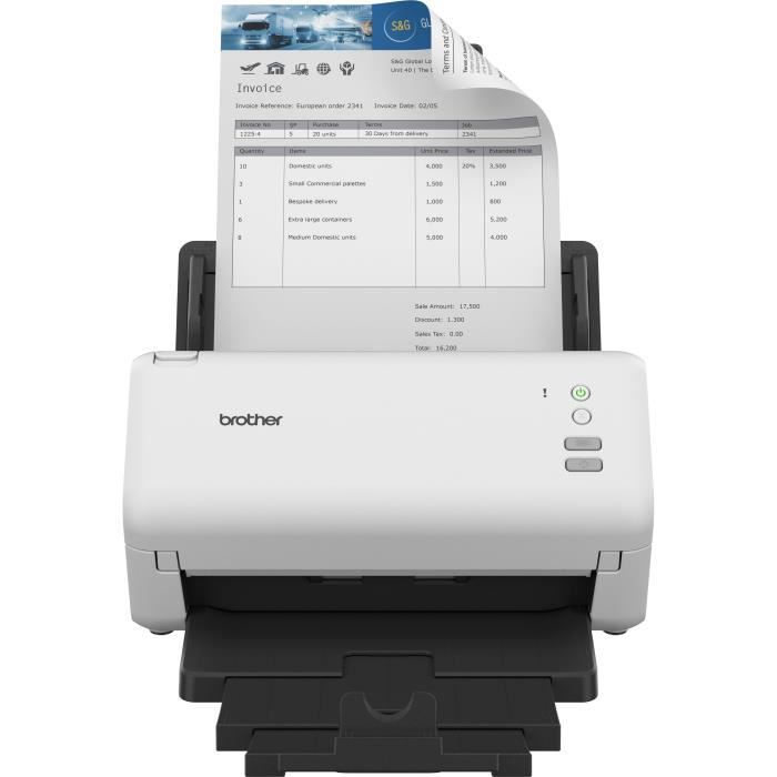 Scanner de documents bureautique Brother ADS-4100 Recto-Verso 70 ppm/35 ipm